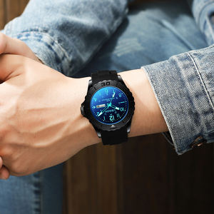 Trendy Großhandel Männer Glow-in-the-Dark Zifferblatt Wasserdicht Schöne Student Wasserdicht Silikon armband Kunststoff Paar Quarzuhr - Product Image 4