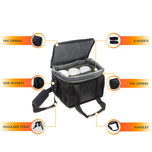 Portable isotherme boisson alimentaire <span class=keywords><strong>transporteur</strong></span> 6 tasses livraison chaude sac de transport plage glace déjeuner refroidisseur 30L 20L 15L Polyester pour la nourriture - Product Image 2