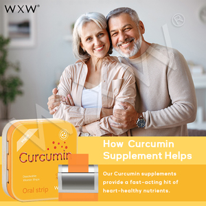 Precio competitivo, película de curcumina, tira de disolución Oral, extracto de raíz de cúrcuma, tira de película de suplemento soluble - Product Image 5
