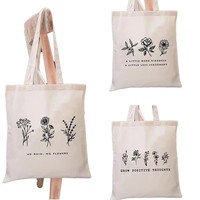 Sac fourre-tout en toile imprimée en gros, en coton naturel, réutilisable, pour le shopping, sac à bandoulière, écologique, pour la plage, les courses, idéal pour un cadeau