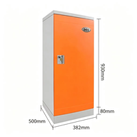 Armoire de chambre autoportante en plastique avec serrure à clé pour piscine, école, salle de sport, vestiaire