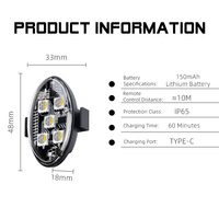 Kaidengzhe 5 LED Flugzeug-Stroboskoplicht LED-Blitzlicht Seitenmarkierungsleuchte Kabellose LED-Warnblitzlampe mit Fernbedienung