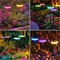 Décoration de vacances IP65 étanche LED Décoration solaire Swing Light LED éclairage étanche Patio jardin avec lumières