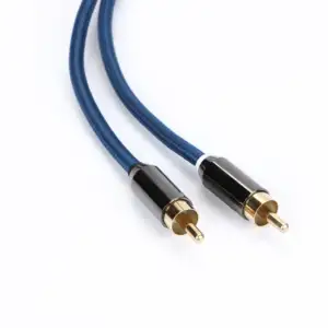 Custom Gold Plated Audio Auxiliary Cable 4 Head 2 RCA Cable Computer To TV Custom Length