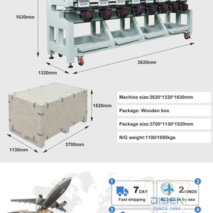 เครื่องปักผ้าแบบผสมผสาน UV 3D Puff Embroidery DTF สำหรับใช้ในบ้าน รุ่นใหม่ ความแม่นยำสูง ขนาดใหญ่ 8 หัว - Product Image 6