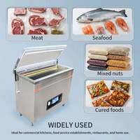 Machine d'emballage sous vide semi-automatique DZ-850 pour riz et aliments, idéale pour les petites usines, avec une taille compacte et une haute précision de scellage
