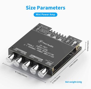 ZK-TB21 Bảng Mạch Khuếch Đại Bộ Thu Âm Thanh Stereo <span class=keywords><strong>Bluetooth</strong></span> 5.0 Mô-đun Amp AUX Kỹ Thuật Số Không Dây Mini 2.1 Kênh Âm Trầm - Product Image 2