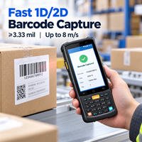 Terminal portable durci Idata K3 Pro Android 14 avec scanner de codes-barres 1D/2D et 4G, 28 touches, pour l'inventaire d'entrepôt