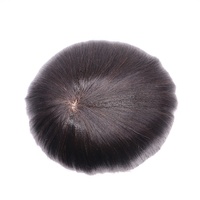 Traitement de la perte de cheveux en Chine, injection, base en dentelle, cheveux indiens Remy, couleur naturelle, densité 130%, perruques toupet