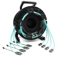 MPO HDMI 2.1 sur fibre optique 48gbps 4k 120hz/ 8k 60hz Extenders Câble HDMI à fibre optique HDMI MPO 30m 50m 100m 200m 300m