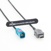 Câble Ethernet automobile IX vers H-MTD, Hirose IX30G-A-10S-CV Harting 09451812561 vers H-MTD mâle E6S10A-1CAZ5-Z, IX une clé pour H-MTD