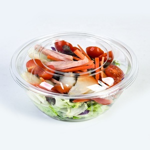 <span class=keywords><strong>Lesui</strong></span> Emballage de salade durable recyclé 8oz 12oz 16oz 24oz 32oz Bol à salade à emporter en plastique PET jetable avec couvercle - Product Image 5