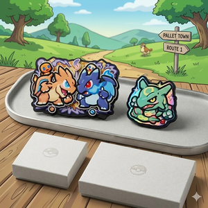 DL Wholesale Pokémon Clásico Anime Monstruo Imán Colección 3D Adorno de Escritorio Personaje Souvenir Regalo Juego de Cartas - Product Image 1