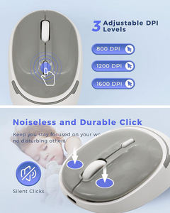 Ergonomic Slim Wireless Keyboard and <b>Mouse</b> Combo with <b>for</b> Rechargeable Battery-in Stock - Product Image 5
