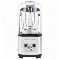 Mixeur Commercial Robuste 8003F pour Smoothies, 2L, 1500W, 5+ Vitesses, Multifonctionnel, Silencieux