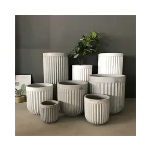 Garden pot supplier modern home balcony concrete flower pots outdoor planter pot