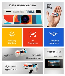 Sıcak Retro Mini Dijital Kamera 1080P G6 Başparmak Kamerası Vintage Anahtarlık Kamera 0.96" LCD Ekranlı Çocuklar ve Öğrenciler için Hediye - Product Image 3