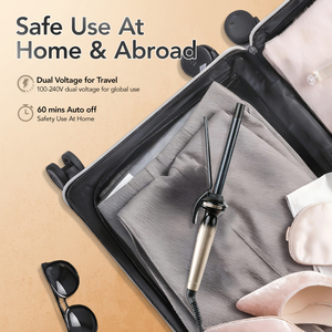 Fer à friser automatique Super fin Ulelay-Hôtel enduit de céramique utiliser <span class=keywords><strong>petit</strong></span> baril de 9MM laine et frange bigoudi - Product Image 6