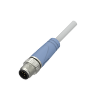 Conectores de Cadena con Blindaje de Moldeo, Contactos de Cobre con Clasificación IP67, 5 Vías, Hembra M12, Antivibración para NEMA 2000
