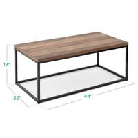 Table à thé moderne, luxe léger, sophistiquée, minimaliste, décontractée, petite table en acier et bois, table basse