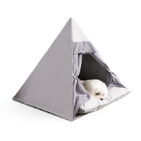 Fabriek Custom Schattige Pet Tent Wit Canvas Bed Voor Hond En Kat Multi-Stijl Huisdier Tipi Kat Grot Bed Tent Huis Schuilplaats