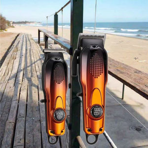 <span class=keywords><strong>Tondeuse</strong></span> à <span class=keywords><strong>cheveux</strong></span> professionnelle avec écran LCD, rasoir de barbier haute puissance, rechargeable, lames réglables, longue autonomie, pour la maison et l'hôtel - Product Image 1