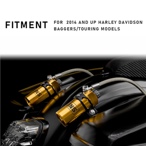 Xe Máy sốc hấp thụ từ xa hồ chứa gắn kết cho <span class=keywords><strong>Harley</strong></span> Davidson baggers/Touring mô hình 2014 sau - Product Image 4