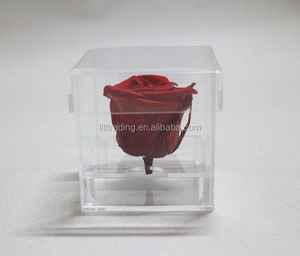 Scatola per bomboniere per caramelle di nozze mini scatola per anello cubo ricordo <span class=keywords><strong>con</strong></span> display in acrilico trasparente <span class=keywords><strong>con</strong></span> coperchio in <span class=keywords><strong>plexiglass</strong></span> 10x10x10 piccola scatola in acrilico - Product Image 1