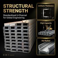 Perfil en C Galvanizado en Caliente 41x21 41x41mm G90 Z275, Riel de Acero Unistrut, Viga en U de Acero al Carbono S335JR para Estructuras de Construcción