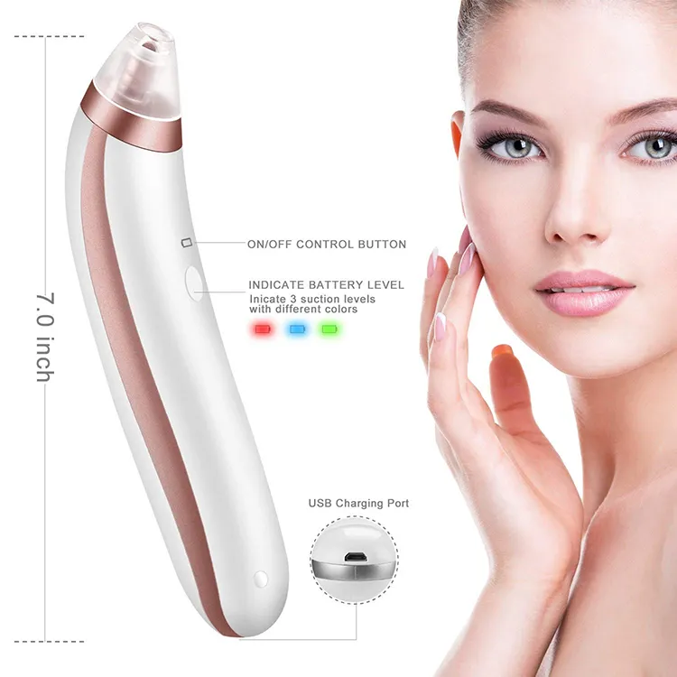 wholesale acne treatment machine portable charging digital display black head remover vacuum tool