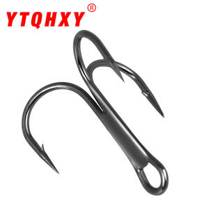 Xinyu Fishing Tackle Triple <b>Hook</b> <b>Black</b> Silver 2 4 6 8 10# Lure Fishing <b>Hooks</b> Metal Barbed Anchor <b>Hook</b> For Cross Border Tackle - Product Image 4