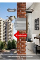 WELAND Filet anti-nuisibles et anti-oiseaux de 4 pouces pour conduites d'échappement, prises d'air, conduites d'égout en PVC - Grille de ventilation extérieure en acier inoxydable pour toiture