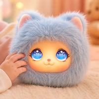 Peluche interactive chat AI parlant, lumineuse, avec oreilles de chat, unisexe, pour enfants, cadeau