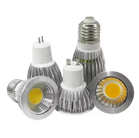 Interior 12V 24V DC 85-265V AC GU5.3 E27 E14 GU10 lámpara de techo bombilla led cob mr16 foco