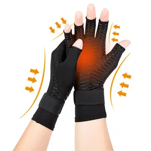 Kaliteli spor bakır fiber yarım parmak makine yapımı halter bahçe koruyucu lateks medikal eldivenler