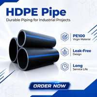 Pipa air PE plastik 32mm 40mm 50mm pipa poli PE100 Harga pipa HDPE untuk pasokan air irigasi