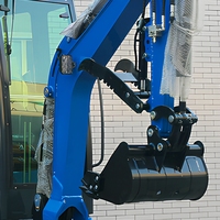 Pelle sur chenilles robuste de 2 tonnes, alimentée au diesel, avec chenilles réglables pour travaux de tranchées – Machine de terrassement puissante – Produit en promotion