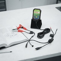 Chargeur de batterie portable haute efficacité 6/12V automatique avec connexion par prise, entrée 110-220V, garantie 1 an