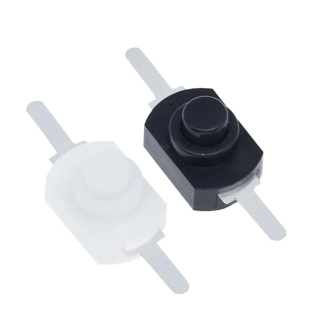 10pcs DC 30V 1A Black On Off Mini Push Button Switch for Electric Torch