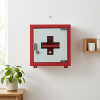 Boîtes de rangement pour médicaments en métal durables, modernes et personnalisées de haute qualité, trousse de premiers soins pliable à 2 niveaux, capacité de 10 à 20 L