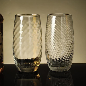 Großhandel Custom Logo verkalktes Glas Stemless Wein becher Unzerbrechliche Glas becher & Wasser gläser für Partys - Product Image 2