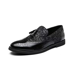 <b>Mens</b> Genuine Leather Plus Size Autumn Business Formal Casual Loafers <b>Slip</b>-<b>On</b> Wedding <b>Shoes</b> Breathable Wear-resistant - Product Image 1