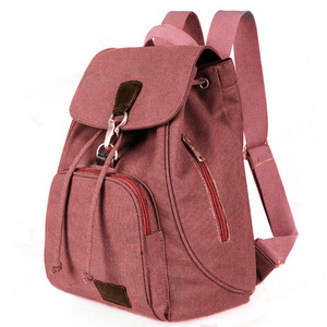 Sac à dos d'ordinateur en toile de style rétro pour hommes femmes sac d'école décontracté pour étudiants en plein air léger antivol avec doublure en polyester - Product Image 4