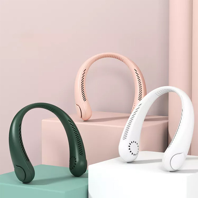 Новинка 2022, шейные вентиляторы, портативный безлопастный мини-портативный Перезаряжаемый шейный вентилятор