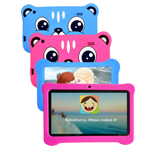 Pink Animal Face Kids Tablet Case With Accessories For Children Educational Use Drop Resistance Protective <b>Cover</b> - Product Image 2