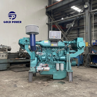 Nouveau prix d'usine, moteur diesel marin de haute qualité à démarrage électrique, refroidi par eau, 135 kW, 4 temps, 4 cylindres, GOLD POWER Euro 2