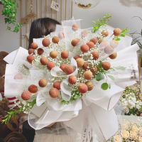 JOYWOOD Papier d'emballage pour fleurs en papier kraft OPP à bord doré, imperméable, emballage en gros, 20 feuilles par sac