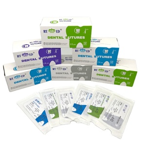 ไหมเย็บแผลทางทันตกรรมคุณภาพสูงจาก RTMED ผลิตจากไหม/<span class=keywords><strong>PGA</strong></span>/PGLA/ไนลอน แบบถัก พร้อมเข็มตัดกลับด้าน ขนาด 3/0, 75 ซม. สำหรับโรงพยาบาล - Product Image 4