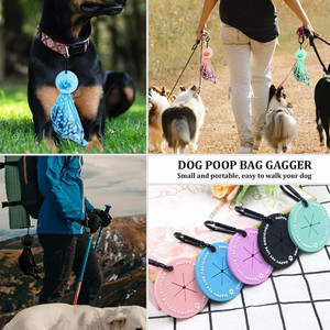 Custom Logo Poop Bag Holder Silicone Poop Bag Holder Waterproof <b>Dog</b> Pet Poop Bag Holder - Product Image 6