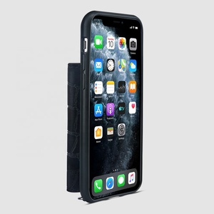 Pour iPhone 11 Pro Max Bandoulière Noir Collier De Lanière Bandoulière Portefeuille En Cuir <span class=keywords><strong>Housse</strong></span> de Téléphone Avec Sangle - Product Image 5